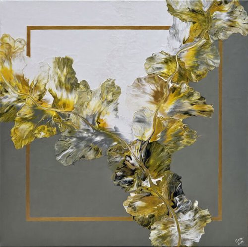 Echoes of Hope, 24x24 Inches, Acrylic on Canvas, 2024 - Image 1