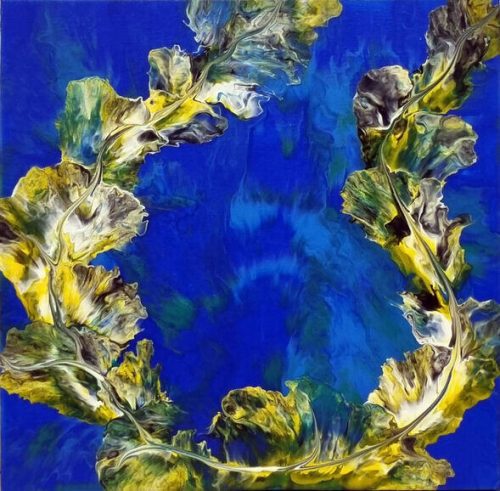 Infinite Bliss, 18x18 Inches, Acrylic on Canvas, 2023 - Image 1